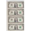 Image 1 : UNCUT SHEET OF $1 BILLS 1988