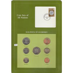 BAILIWICK GUERNSEY  WITH STAMP COIN OF NATIONS