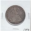 Image 1 : 1872 SEATED HALF SILVER DOLLAR 50c