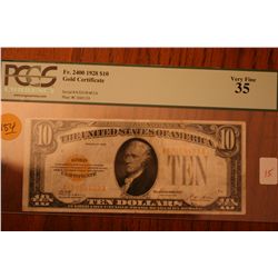 1928 $10 Gold Certificate (PCGS-35)