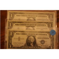 Lot Of 3 Silver Certificates