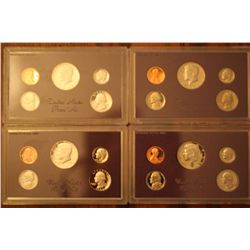 Lot Of 4 Proof Sets (1985,1986,1987,1989)