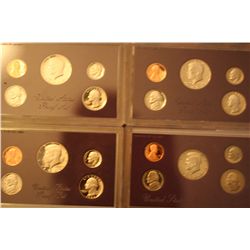 Lot Of 4 Proof Sets (1985,1986,1987,1989)