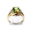 Image 2 : Genuine  Peridot  1.54  ctw  Diamond Ring  14KT  4.03g  RS5.25