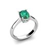 Genuine 0.52 ctw Emerald Ring 14kt White or Yellow Gold