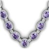 38.60 ctw Tanzanite & Diamond Necklace 925 Sterling Silver