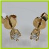 Image 1 : Genuine 0.305 ctw Diamond Earring 18kt Gold-Yellow