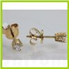 Image 2 : Genuine 0.305 ctw Diamond Earring 18kt Gold-Yellow