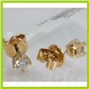 Image 3 : Genuine 0.495 ctw Diamond Stud Earring 18kt Gold- Yellow