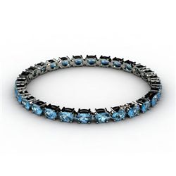 Genuine 22.0 ctw  Topaz Bracelet 18kt White or Yellow Gold 7g