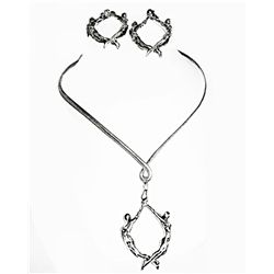 Yaacov Heller: Lovers Earrings and Pendant