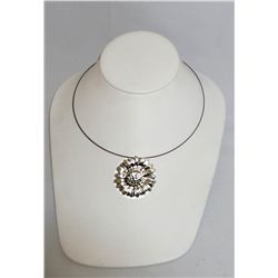 Yaacov Heller: Sunflower Pendant and Collar or Arrow Pendant and Collar or Dolphin Pendant on Collar