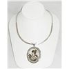 Image 1 : Yaacov Heller: Lady Face Pendant with Collar