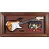 Image 1 : Music: ROLLING STONES: Rolling Stones autographed sunburst Fender guitar.  The signatures of Ronnie