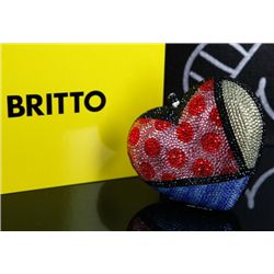 Britto, Romero: JEWELED BAG: Description: Heart Bag - Jeweled