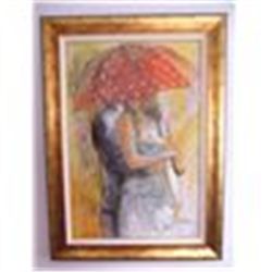 Sotskova, Lena: UNDER UMBRELLA 1: Size: 36x24. Edition: Original. Description: HAND SIGNED BY THE AR