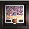 Image 1 : Sports: MICHAEL JORDAN: Michael Jordan signed 16x20 photograph with mini basketball.  "The Shot" is