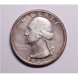 1932-D Washington Quarter AU Cleaned