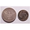 Image 2 : 1916-D Barber Quarter VF-XF and 1876-CC Seated Dimne F-VF