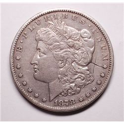 1878-CC Morgan Dollar XF Scratch
