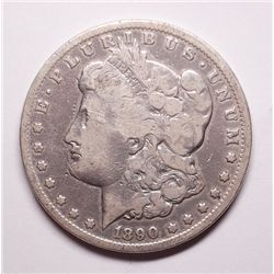 1890-CC Morgan Dollar Fine Cleaned