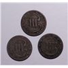 Image 1 : 3 Cent Silver: 1853 VF-F, 1851 F, 1852 VG-F Hard To Find