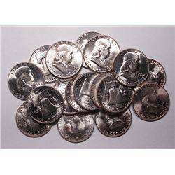 17 Gem BU Franklin Halves 1955