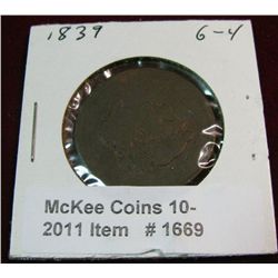 1669. 1839 U.S. Large Cent. Poor