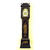 Image 1 : RARE QUEEN ANNE BLACK JAPANNED AND PARCEL GILT TALL CASE CLOCK
