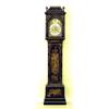 Image 1 : RARE QUEEN ANNE BLACK JAPANNED AND PARCEL GILT TALL CASE CLOCK