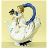 Image 1 : FINE MEISSEN PORCELAIN SWAN TEA POT AND COVER