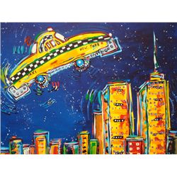 Grubb, Lisa - Flying Taxi - signed/numbered canvas