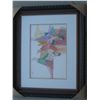 Image 1 : Tarkay, Itzchak - Original watercolor Double Signed & Museum Framed Twice Signed - Hebrew & English