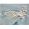 Image 3 : 14k White Gold Bangle Bracelet