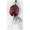 Image 2 : Baccarat Silver/Ruby Key Chain