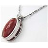 Image 3 : Platinum Diamond Coral Necklace