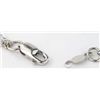 Image 4 : 14K White Gold Blue Topaz Diamond Necklace