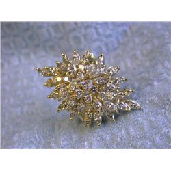 14k Yellow Gold Diamond Ring