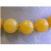 Image 1 : Dyed Yellow Jade Necklace with Silver Clasp