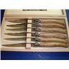 Image 1 : Set 6 authentic French Laguiole steak knives oak