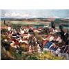 Image 1 : View of Auvers From Above Giclee on Canvas 17 1/2x22