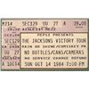 Image 1 : The Jacksons Victory Tour 1984 Original Concert Ticket
