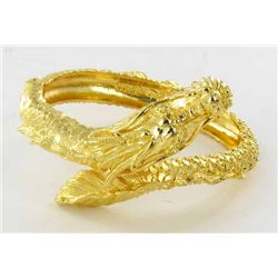 260ct 22k YellowGold Vermeil Dragon Bracelet (JEW-2084)