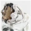 Image 2 : 46.85twc Smoky Quartz Diamond Sterling Ring (JEW-3418)