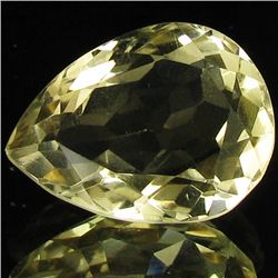 21.65ct Untreated Natural Lemon Citrine Pear (GEM-39516)