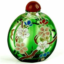 Antique Chinese Peking Glass Snuff Bottle (ANT-1423)