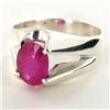 Image 2 : 27.6twc Mozambique Ruby Sterling Ring (JEW-2734)