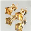 Image 2 : 2.47twc Citrine 10k Gold Earrings (JEW-2905)