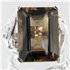 Image 1 : 45.92twc Smoky Quartz Sterling Ring (JEW-3421)