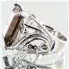 Image 2 : 45.92twc Smoky Quartz Sterling Ring (JEW-3421)